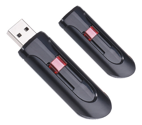 Unidades Flash Cruzer Glide Pendrive 64gb 3.0 Negras Y Rojas