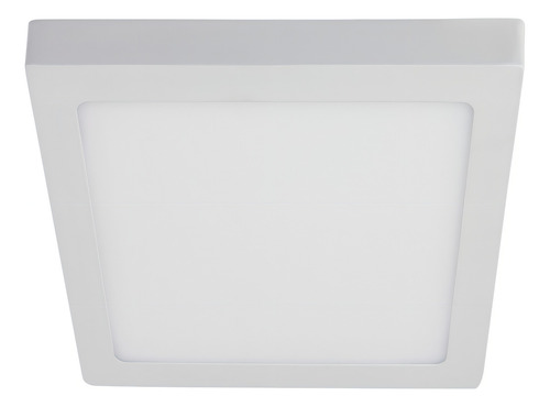 Lampara De Sobreponer 18w Cuadrada Tecno Lite Luz Cálida
