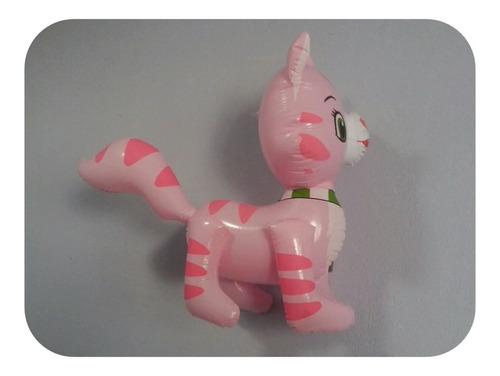 Globos 4 Inflables Gato Gatita Rosita Fresita 45cm Largo