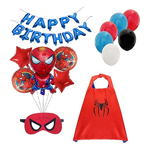 Bcd-pro Superhero Spiderman Cumpleaños Para Niños Suministro