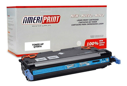 Toner Compatible Q 7581 A Cyan 3800 Cp 3505 Ameriprint