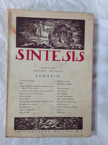 Revista Sintesis 5 Bóveda Noel Rébora Caillet Bois Spivak