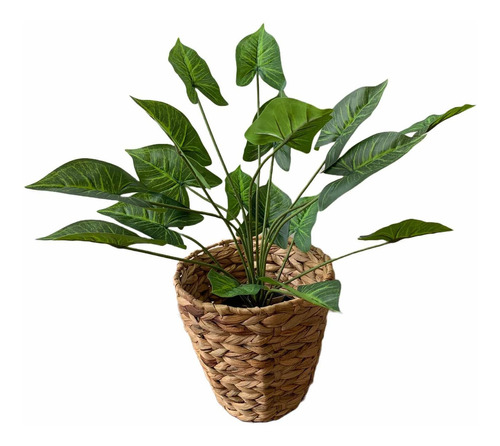Planta Artificial Hojas Verdes 50 Cms
