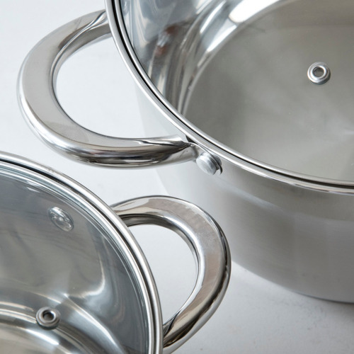 Imagen 7 de 10 de Batería De Cocina Acero Inoxidable De 9 Piezas Cinsa