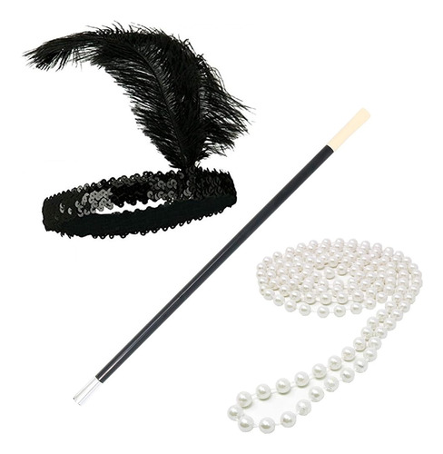 Skeleteen 1920's Flapper Accessory Set - Accesorios De Disfr