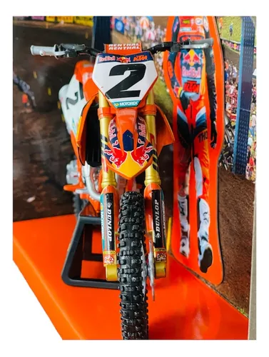 Modelo A Escala Ktm 450 Sx-f Red Bull Cooper Webb Motocross