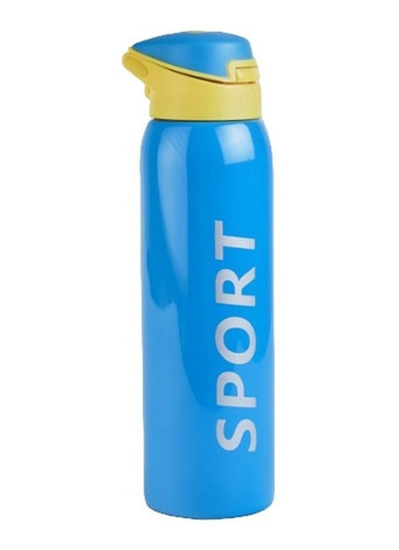 Botella Hermetica 500 Ml Deportiva Termica Acero Sport Azul