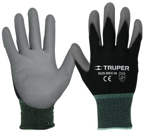 Guantes Mecánico Nylon-palma Poliuretano    Truper Gux-mec-l