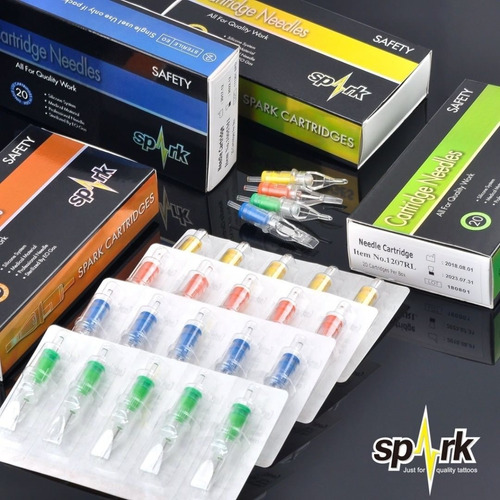 Cartuchos Para Tatuar Spark  Rs Caja 20 Unidades