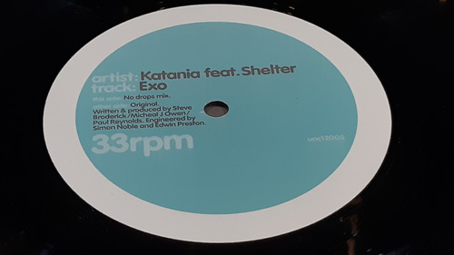 Katania Feat Shelter Exo Vinilo Maxi Uk 2001 Muy Bueno