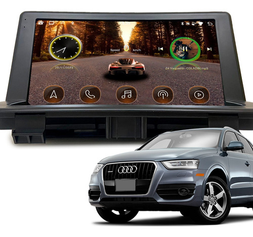 Central Multimídia Android Octacore 4+64gb Audi Q3 2013 2016