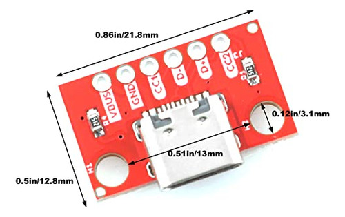 Paquete De 5 Juegos De Placas De Conexión Usb Tipo C: Audio