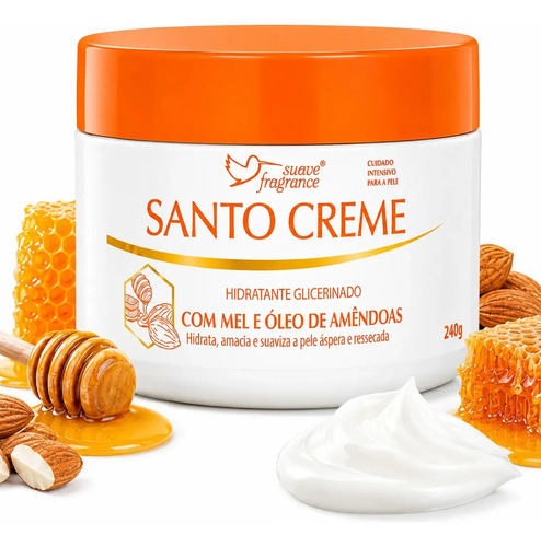 Santo Creme Hidratante Corporal Suave Fragrance