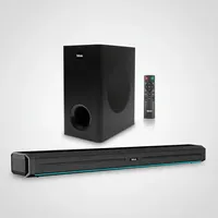 Barra De Sonido 2.1 Con Subwoofer 180w Bluetooth Atlas Usb - Negro - 60