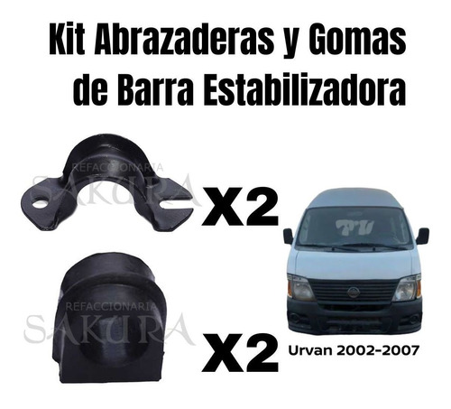 Abrazaderas Y Bujes Barra Estabilizadora Urvan 2004