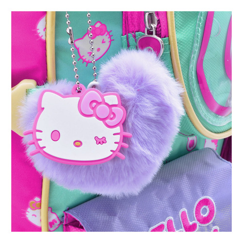 Mochila Primaria Infantil Sanrio Hello Kitty 20 L Rosa Estampado