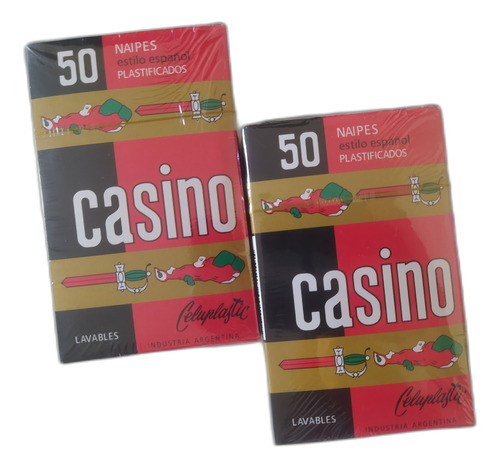 Naipes De Casino Estilo Español 50 Plastificados En Stock.