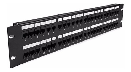 Patchera Patch Panel Rack Rj45 48 Puertos Bocas - Cat 6