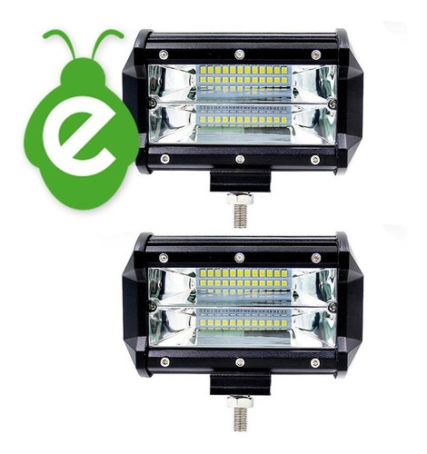 2 X Reflectores Led 12v 24v 72w 7200lm Toyota Ford Jeep Kia