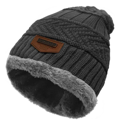 Gorro Invierno Lana Tejido Beanie Con Corderito Unisex