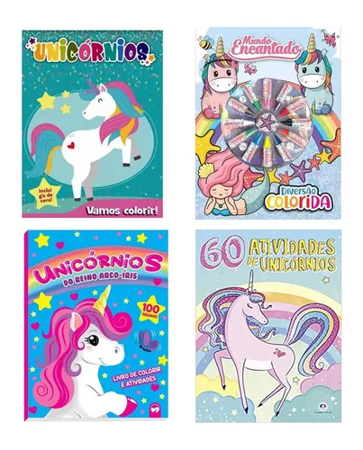 Livro Vamos colorir - Unicórnio