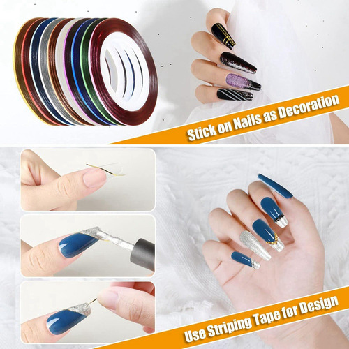 Estampilla Para Uñas, Herramienta De Decoración De Uñas Con