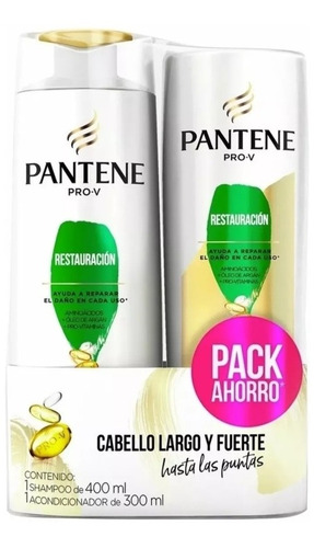 Pack Shampoo Pantene Prov Restauración + Aconcionador 400 Ml