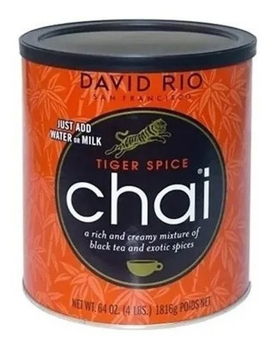 Té Chai David Río Tiger Spice 1820 Grs. Té Negro