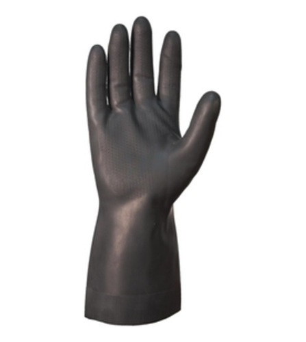 Guante De Trabajo Latex Uso Industrial Negro Dps X 12 P.