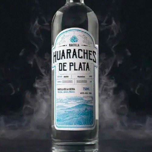 Pack De 4 Raicilla Huaraches De Plata 750 Ml