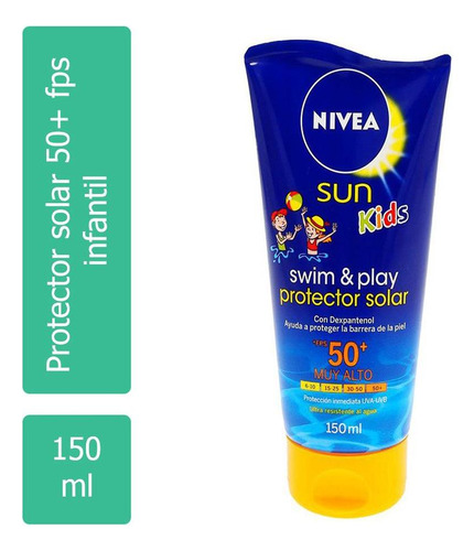 Nivea Sun Kids Swim & Play Loción Fps50 150ml Tubo Con Loció