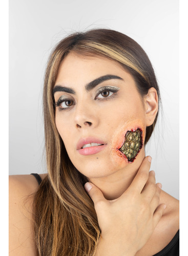Aplicación Látex Reptiliano Para Disfraz Halloween Terror