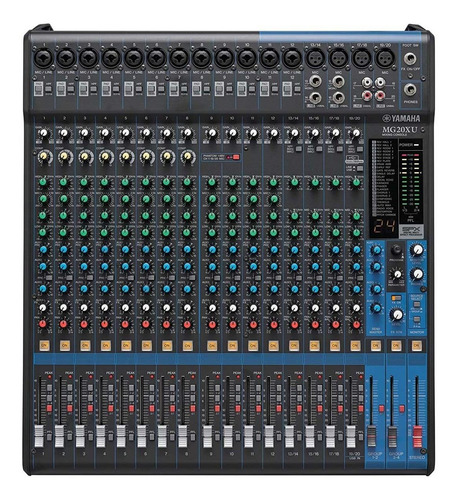 Mesa 20 Canais Usb Fx Comp12 Mic 4 Est 4 Aux Yamaha Mg20xu