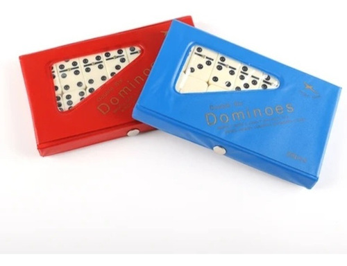 Juego Domino Con Estuche Plástico 28 Piezas Grande 