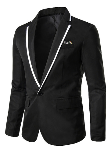 Chaqueta En V Para Hombre, Elegante, Casual, Lisa, Para Boda