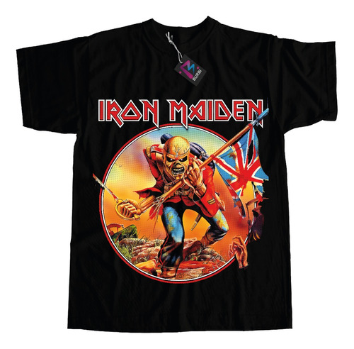 Remera Dtf Grande Iron Maiden Calidad Premium