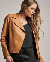 Comprar Campera Cuero Eco Mujer Dama Simil Cuero Rockera Moto Biker