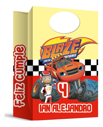 Bolsita Para Dulces Blaze Monster Machine 35 Pzas