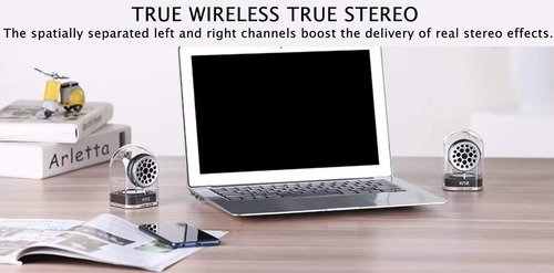 Altavoces Inalambrico Knz Goduo Bluetooth ,clear Funda Negra