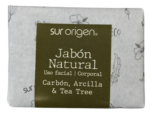 Jabón Facial Carbón, Arcilla & Tea Tree - Sur Origen