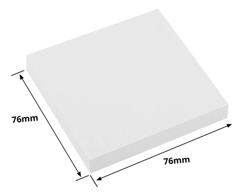 Nota Adhesiva (76x76mm) 400 Hojas / Hojas Para Comandas