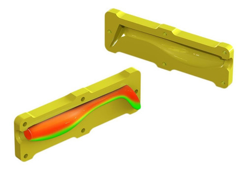 Molde Isca Shad 110mm Silicone