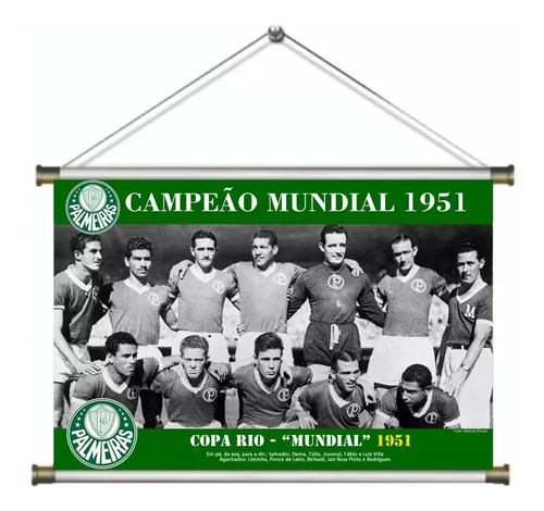 Poster Do Palmeiras - Jornal De Campeão Mundial 1951 (1