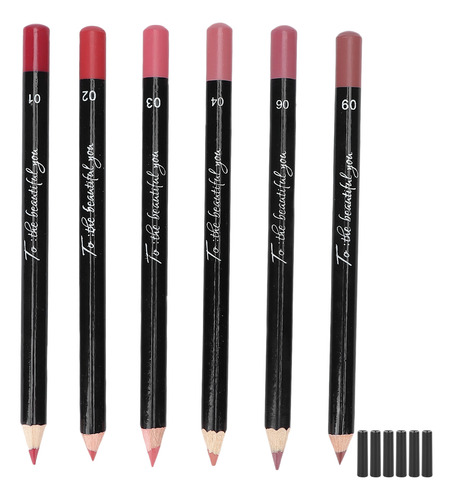 6pcs Lip Lip Liner Profesional Imploude Matte Lip Pencil Lip