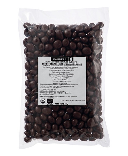 Aguaymanto Cubierto C/ Chocolate 55% Cacao Orgánico - 1 Kg