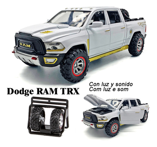 Chrysler Dodge Ram Trx Camioneta Miniatura Metal Coche