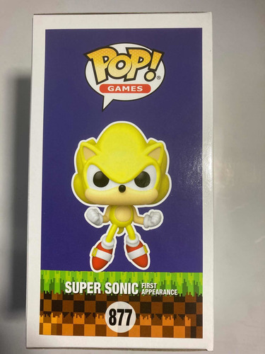 Funko Pop Super Sonic First Appeareance #877 Sdcc 2022 Exclu