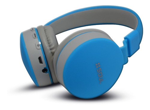 Auriculares Inalámbricos Soul S600 Bluetooth Azul Y Gris