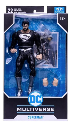 Figura Mcfarlane Dc Multiverse - Superman Black Suit 