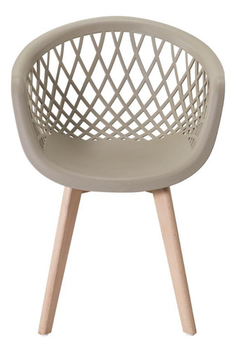 Kit 6 Cadeiras De Jantar Seat&co Web Wood Fendi